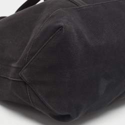 Pre Owned Ralph Lauren Black Canvas Embroidered Tote