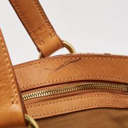 Ralph Lauren Multicolor Equestrian Canvas and Leather Shopper Tote