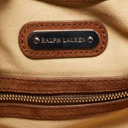 Pre Owned Ralph Lauren Brown Suede Fringe Hobo
