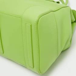 Pre Owned Ralph Lauren Apple Green Leather Ricky 33 Tote