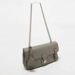 Ralph Lauren Grey Ricky Chain Shoulder Bag