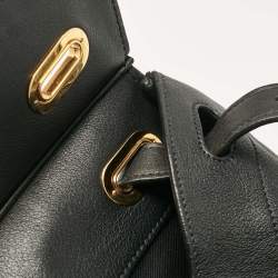 Ralph Lauren Black Leather Ricky 33 Tote