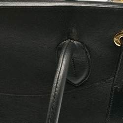 Ralph Lauren Black Leather Ricky 33 Tote