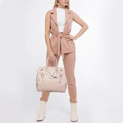 Ralph Lauren Light Pink Leather Soft Ricky 33 Tote