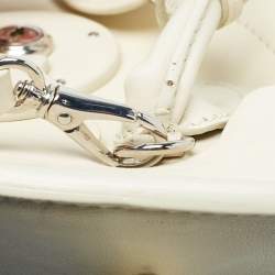 Pre Owned Ralph Lauren Light Cream Leather Soft Ricky 33 Tote