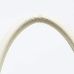 Pre Owned Ralph Lauren Light Cream Leather Soft Ricky 33 Tote