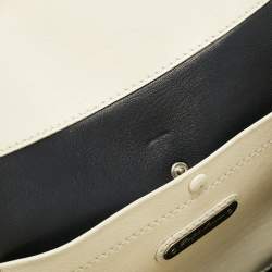 Pre Owned Ralph Lauren Light Cream Leather Soft Ricky 33 Tote