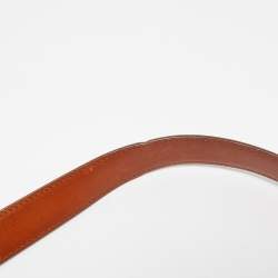 Ralph Lauren Brown Leather Ricky Flap Crossbody Bag
