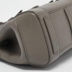 Pre Owned Ralph Lauren Grey Leather Mini Ricky Tote