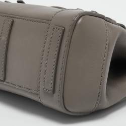 Pre Owned Ralph Lauren Grey Leather Mini Ricky Tote