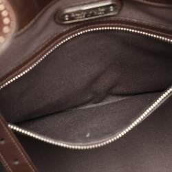 Ralph Lauren Cream/Brown Leather Ricky 33 Tote