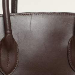 Ralph Lauren Cream/Brown Leather Ricky 33 Tote