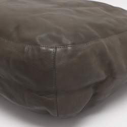 Pre Owned Ralph Lauren Green Leather Hobo