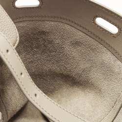 Pre Owned حقيبة رالف لورين ريكي 33 جلد بيج