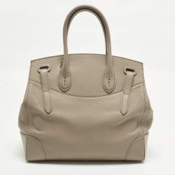 Pre Owned حقيبة رالف لورين ريكي 33 جلد بيج