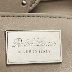 Pre Owned حقيبة رالف لورين ريكي 33 جلد بيج