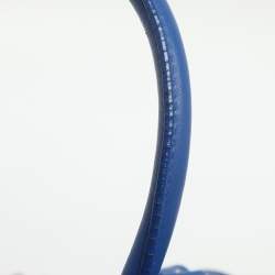 مملوكة مسبقًا Ralph Lauren Ricky Two Tone Blue Leather Tote