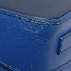 مملوكة مسبقًا Ralph Lauren Ricky Two Tone Blue Leather Tote