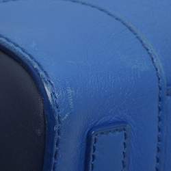 مملوكة مسبقًا Ralph Lauren Ricky Two Tone Blue Leather Tote