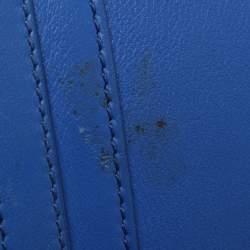 مملوكة مسبقًا Ralph Lauren Ricky Two Tone Blue Leather Tote