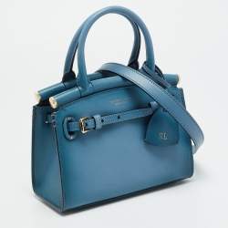 مملوكة مسبقًا Ralph Lauren RL50 Mini Blue Ombre Leather Bag