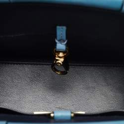 مملوكة مسبقًا Ralph Lauren RL50 Mini Blue Ombre Leather Bag