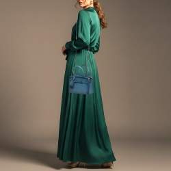 مملوكة مسبقًا Ralph Lauren RL50 Mini Blue Ombre Leather Bag