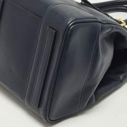 Pre Owned حقيبة يد رالف لورين ريكي 33 جلد كحلي