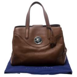 Ralph Lauren Brown Leather Ricky Tote