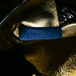 Pre Owned Ralph Lauren Navy Blue Patent Leather Ricky Tote