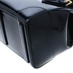 Pre Owned Ralph Lauren Navy Blue Patent Leather Ricky Tote