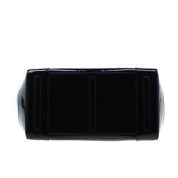 Pre Owned Ralph Lauren Navy Blue Patent Leather Ricky Tote