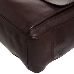 Pre Owned حقيبة يد رالف لورين شوبر جلد بنية