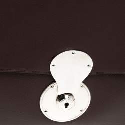 Pre Owned حقيبة يد رالف لورين شوبر جلد بنية