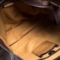 Pre Owned حقيبة يد رالف لورين شوبر جلد بنية