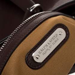 Pre Owned حقيبة يد رالف لورين شوبر جلد بنية