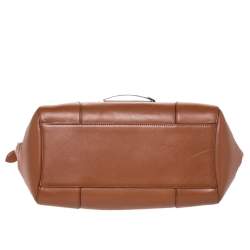 Pre Owned Ralph Lauren Tan Leather Equestrian Buckle Satchel