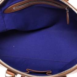 Pre Owned Ralph Lauren Tan Leather Equestrian Buckle Satchel
