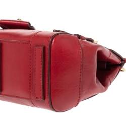 Ralph Lauren Red Leather Ricky Crossbody Bag