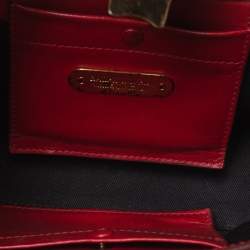 Ralph Lauren Red Leather Ricky Crossbody Bag