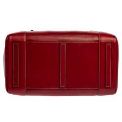 Pre Owned Ralph Lauren Red Soft Leather Ricky 33 Tote