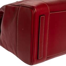 Pre Owned Ralph Lauren Red Soft Leather Ricky 33 Tote