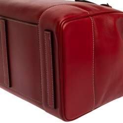 Pre Owned Ralph Lauren Red Soft Leather Ricky 33 Tote
