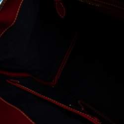 Pre Owned Ralph Lauren Red Soft Leather Ricky 33 Tote