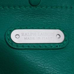 Pre Owned Ralph Lauren Green/Blue Leather Ricky Tote