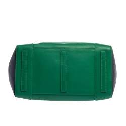 Pre Owned Ralph Lauren Green/Blue Leather Ricky Tote