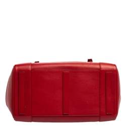 Pre Owned Ralph Lauren Red Leather Ricky 32 Tote