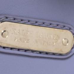 مملوكة مسبقًا حقيبة يد رالف لورين ريكي 32 جلد أرجواني فاتح