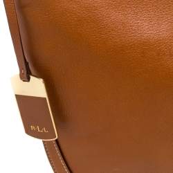 Pre Owned Ralph Lauren Tan Leather Hobo 
