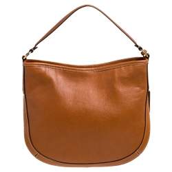 Pre Owned Ralph Lauren Tan Leather Hobo 